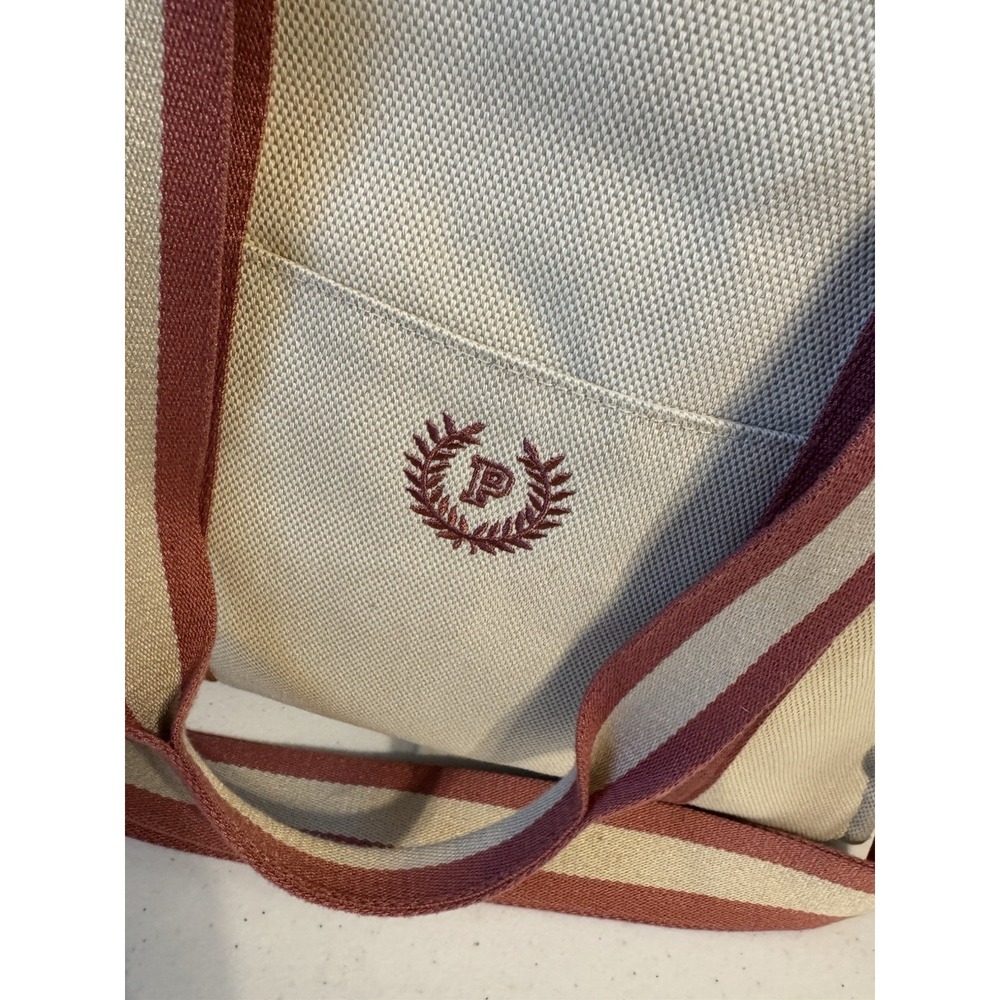 Pink By Victorias Secret Canvas Tote Bag W/adj Strap Beautiful Condition - Picture 2 of 9